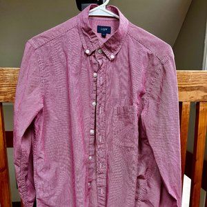 J. Crew Men's Slim Washed Red Shirt